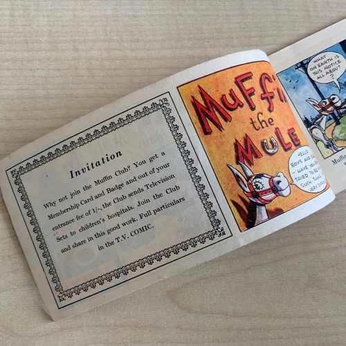 Vintage 1950’s TV Mini Comic Book Muffin the Mule No:8 Annette Mills - Picture 3 of 7