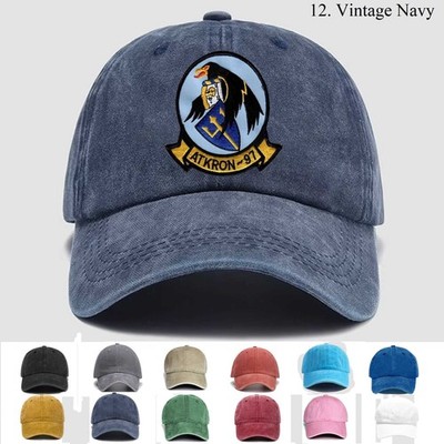 Customized Personalization Embroidered Hat Va-97 Attack Squadron, Trucker Hat