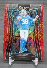 2024 Select JAKE BATES Red Mojo Prism RC /49 Suite Level Detroit Lions Rookie