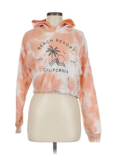 Justify Women Orange Pullover Hoodie M