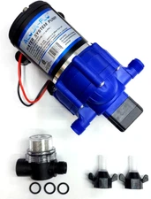 ACQUA~FLO CP2303WP 12V 2.9GPM 55 PSI WATER PUMP w/STRAINER & CONNECTORS *B1
