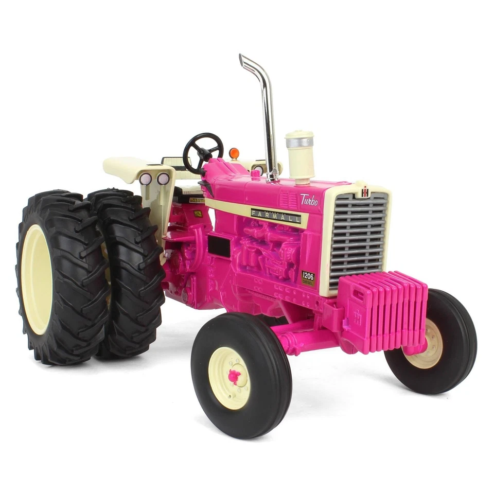 Pink Limited Edition 1/16 IH Farmall 1206 w/ Rear Duals, ERTL Prestige OBT 44382 - Image 2 of 4
