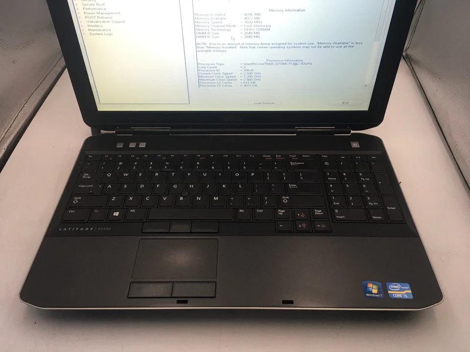 DELL LATITUDE E5530 - BOOTS TO BIOS - INTEL I5 3210M - 4GB RAM - READ DESC - BB - Image 3 of 4