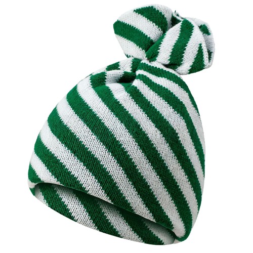 1Pcs Unisex Christmas Candy Stripe Beanie Hat Knitted Hat Cute Xmas Dress Up Hat - Picture 11 of 12