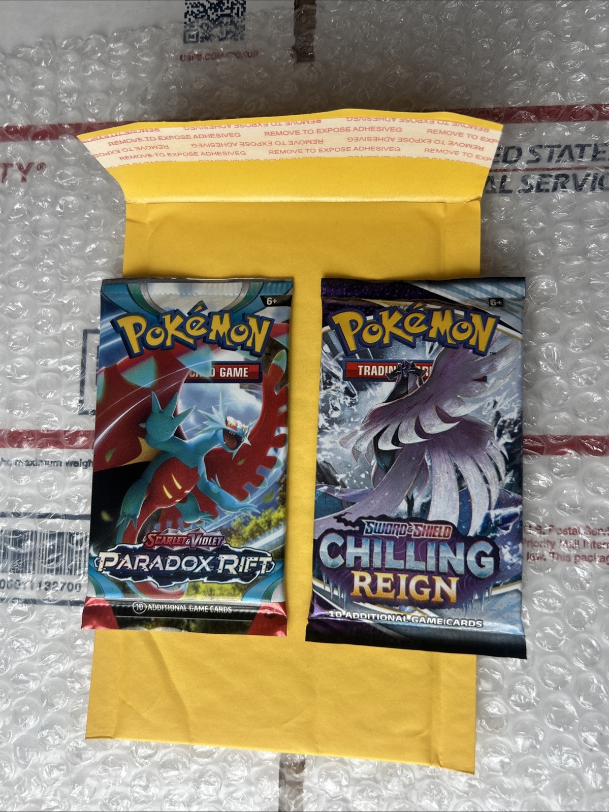 Pokémon TCG Chilling Reign & Paradox Rift Booster Pack 