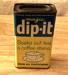 RARE - Vintage Magic Dip - It Cleaner For Coffee Makers - 5 oz CAN  EMPTY