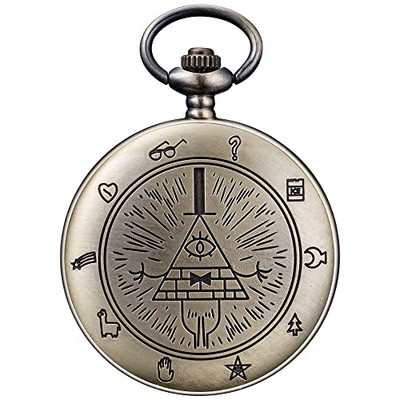  Vintage Quartz Pocket Watches for Men Women Gravity Falls Bronze-Gravity Falls