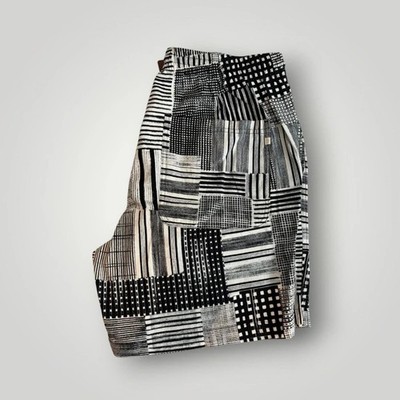 Farah Redwald Canvas Archive Print Shorts schwarz Größe L neu mit Etikett Festival Sommer