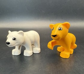 Lego Duplo MY FIRST ZOO Lot of 8 Replacement Zookeeper, Animals & Car #6136