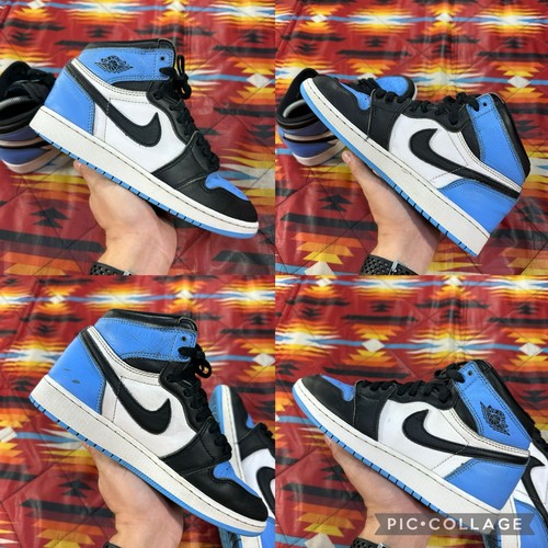 Air Jordan 1 Retro Hi OG UNC Toe GS Shoe Youth 5.5Y Women’s 7.5 Blue FD1437-400 - Picture 2 of 24