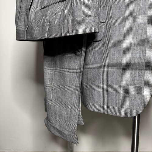 Jos. A. Traje de hombre Bank Signature Collection gris a cuadros 100 % lana 44R 36W - Imagen 2 de 13
