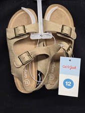 New Cat  Jack Toddler Kids' Reagan Footbed Sandals SZ: 12