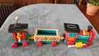 Very Nice Vintage 1963 Wooden Fisher Price HUFFY PUFFY Train #999 Good+ 3 Pieces