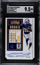 Ceedee Lamb - 2020 Panini Contenders - Rookie Ticket Stub Auto 59/88 Sgc 9.5