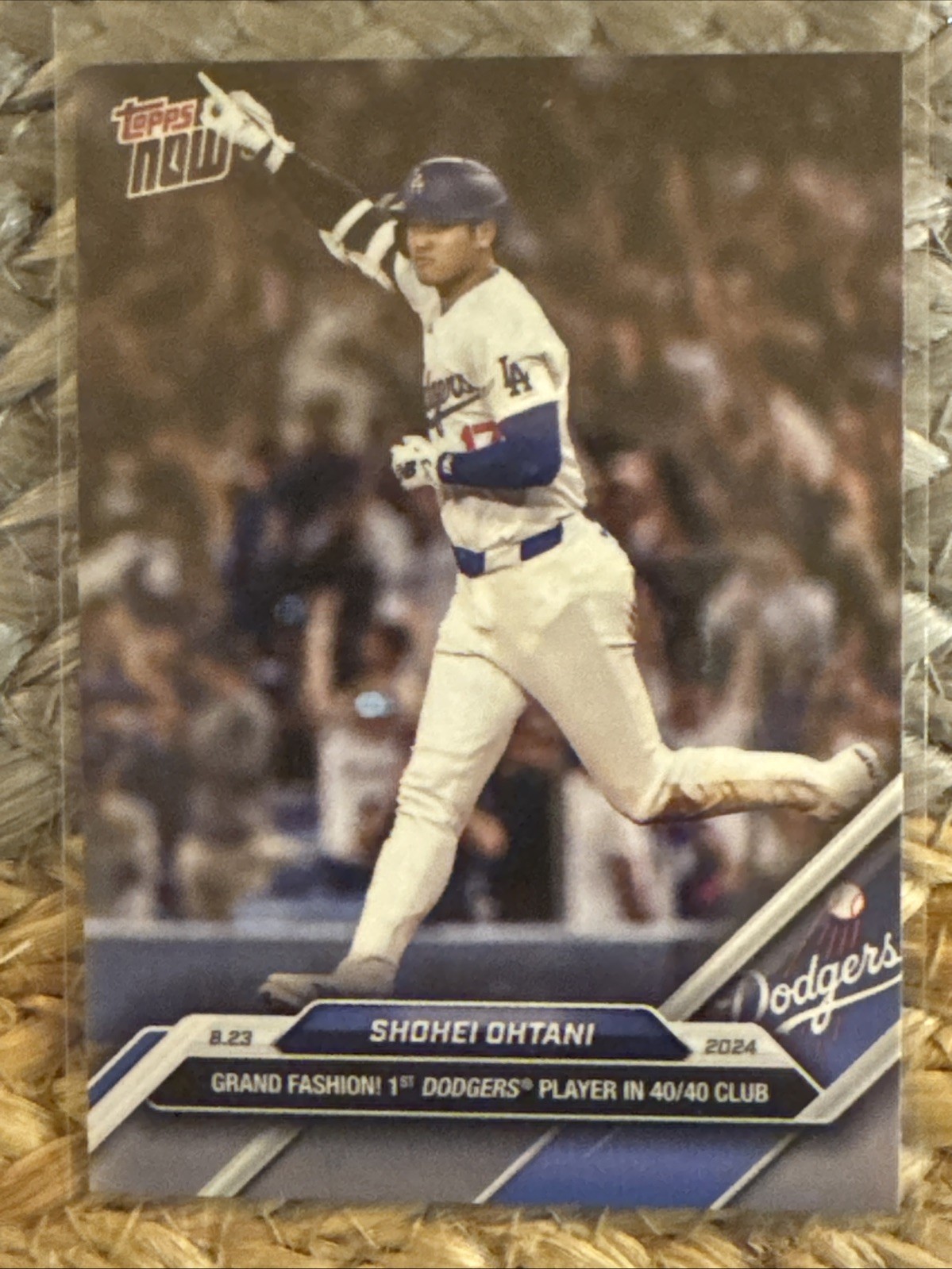 2024 Topps Now #584 Shohei Ohtani Grand Fashion 1st Dodgers Player in 40/40 Club