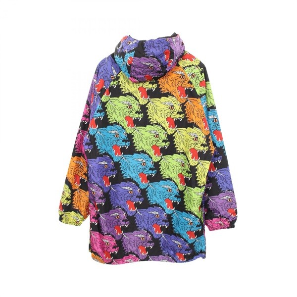 Gucci Men's Psychedelic Panther Mountain Parka Nylon Black Multi Size 44 Used image 2