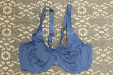 New Wacoal Soft Embrace Front Close Racerback Bra - Size 34DD - Blue -  851311