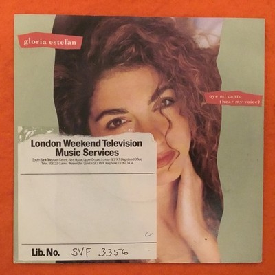 Gloria Estefan- Oye Mi Canto (Hear My Voice)- Conga- Epic Records 7  1989