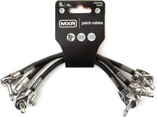 MXR 3PDCP06 6" Patch Cable 3-Pack Right-Angle Guitar Pedalboard Leads
