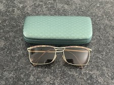 Vintage 90s Sunglasses Italy Metal Plastic Brown Tortoise Shell LE CLUB