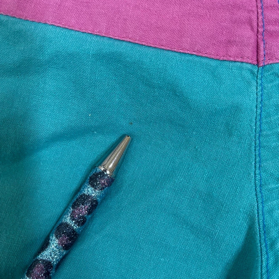 Vintage Islander Blue Pink Colorblock Swim Trunks Shorts L 90s Y2K Surf Beach - Image 3 of 4