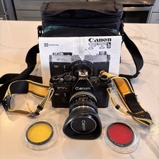 Vintage Canon FTb-QL 35mm SLR Camera with 50mm f/1.4 FL Lens - Working