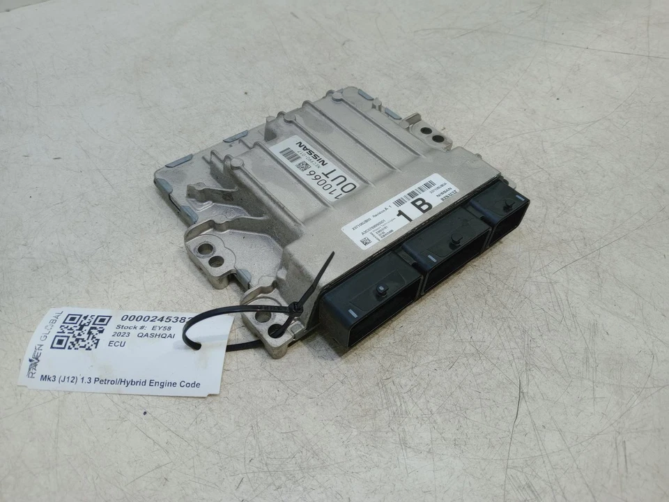 NISSAN QASHQAI ENGINE CONTROL ECU 1.3 PETROL MHEV J12 MK3 2021-2024 237106UB00 - Image 2 of 4