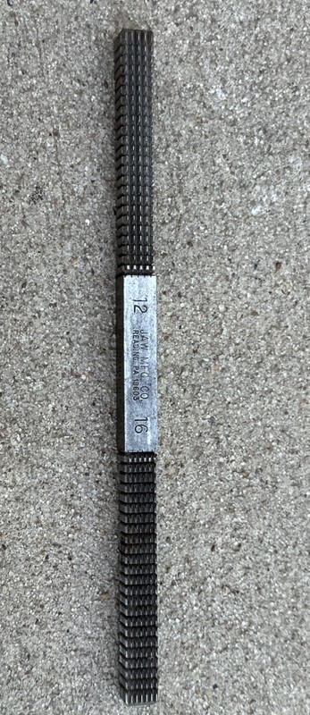 JAW MFG. CO. NO.2 "NU-THRED" THREAD RESTORER FILE MADE IN USA