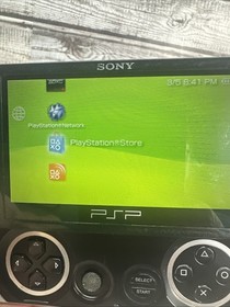 PSP Go PlayStation PSP-N1001 Black Portable Game Console w Charger - Tested