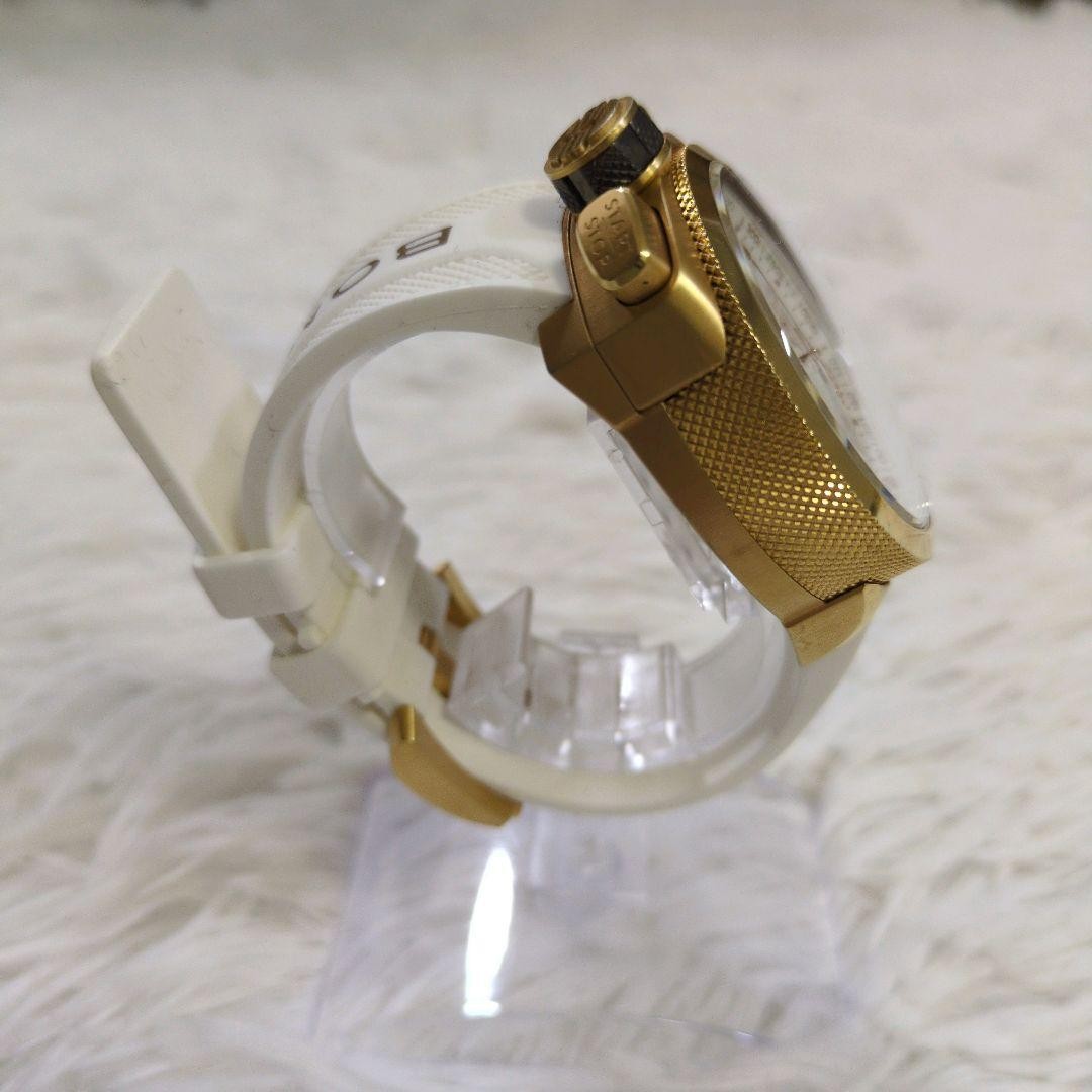 BOMBERG BOLT-68 Quartz Chronograph Watch Gold 100m Water Stainless