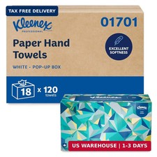 Kleenex Professional Paper Hand Towels, Bulk 01701 , Premium Absorbency Pockets