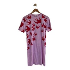 MCQ ALEXANDER MCQUEEN Swallow Bird Print Cotton