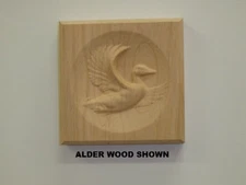 Duck Engraving Trim Wood, Corner Trim Block, Door Trim Block, Window Trim