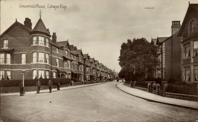 Ak Colwyn Bay Wales, Greenfield Road - 11076471