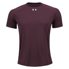 Under Armour Locker Tee SS Boys Youth Small Maroon NWT Short Sleeve Shirt