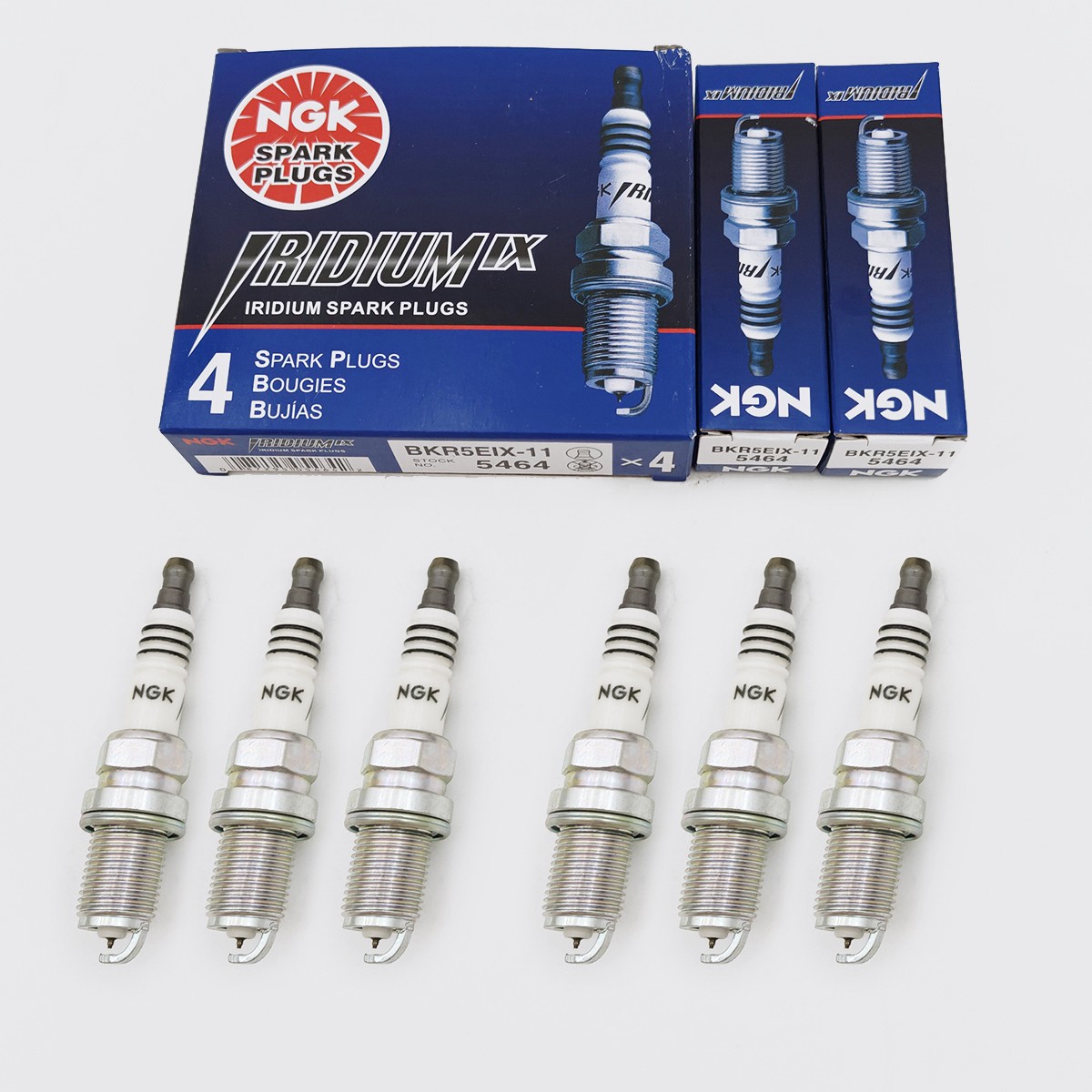 BKR5EIX-11 5464 6X NGK Iridium IX Spark Plugs For Toyota Mitsubishi Mazda US
