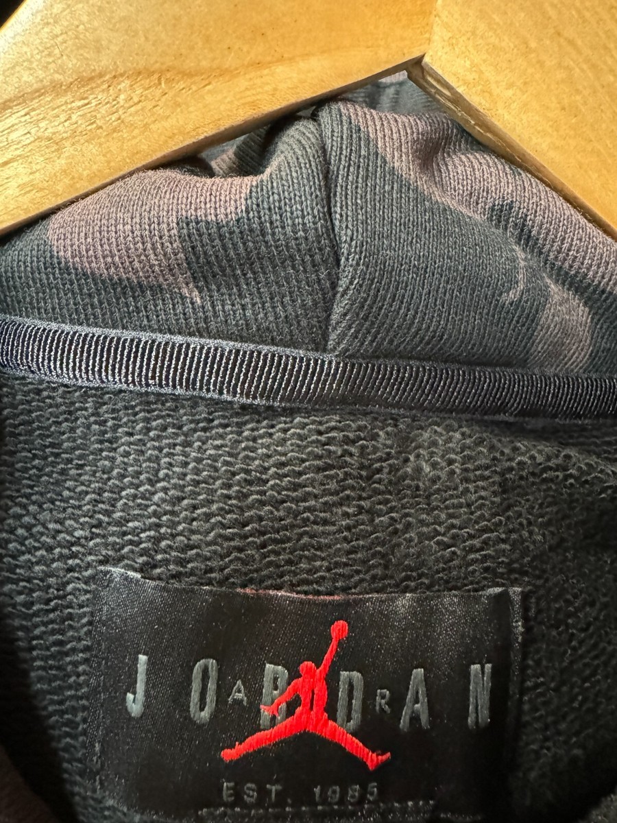 Jordan x A Ma Maniere Black All-Over Print AOP Heavy Hoodie Jordan x A Ma Maniere Black All-Over Print AOP Heavy Hoodie