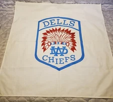 LB2 Vintage Dells Chiefs Bandana Souvenir 21"×21" Advertising 