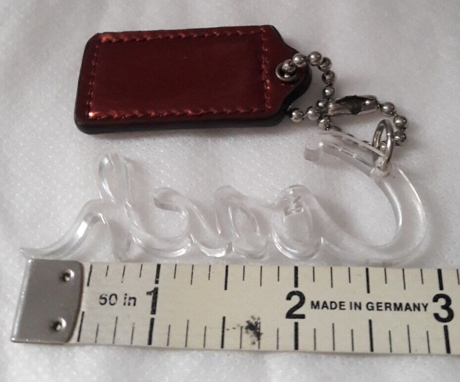 AUTHENTIC COACH CLEAR SCRIPT PLASTIC + METALLIC M… - image 3