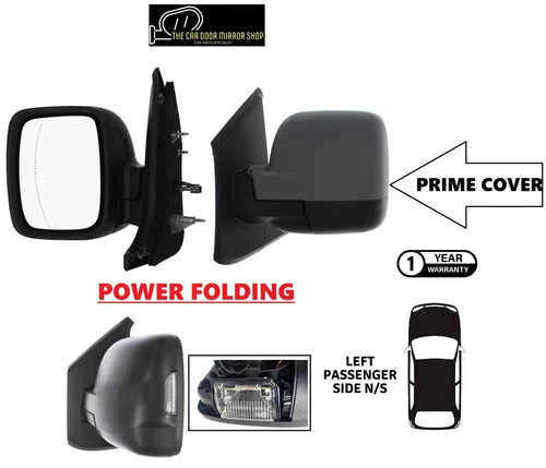 Fit Renault Trafic 2021-2024 Left Complete Electric Powerfold Mirror Unit Prime