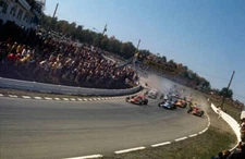 The First Lap At Watkins Glen Old Motor Racing Photo