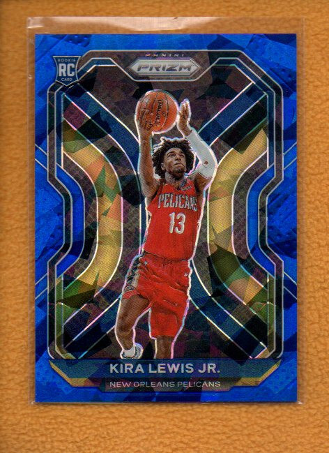 Kira Lewis Jr. 2020-21 Panini Prizm BK Rookie Prizms Blue Ice RC #272 /125