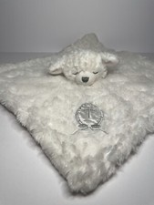 Lovey White Lamb of God Silver Cross Baby Blessing Baptism Soft