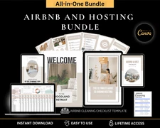 Airbnb Host Essentials Bundle | Tracker, Guide, Printable Signs, Checklists