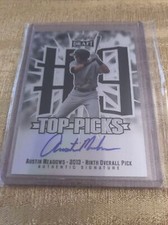 2013 Leaf Metal Draft Austin Meadows Top Picks On Card Auto Autograph