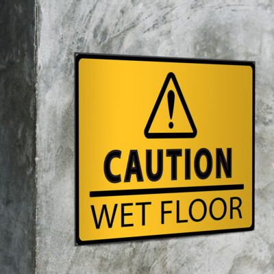 PRO-SOURCE - Caution - Wet Floor, 12 Wide x 24 High, Plastic Floor Sign | MSC Direct
