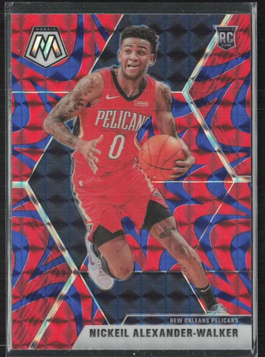 2019-20 Panini Mosaic #205 Nickeil Alexander-Walker Reactive Blue