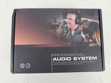 Microphone Preamp Mic Gain Booster with 2 Input Max 75db Gain 48V Phantom Power