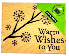 Hero Arts Warm Wishes To You Snowflake Branch Rubber Stamp F5250