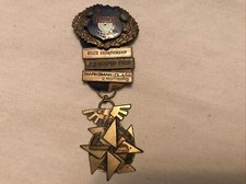 1973 TENAFLY RIFLE & PISTOL CLUB STATE CHAMPIONSHIP MEDAL RIBBON BADGE